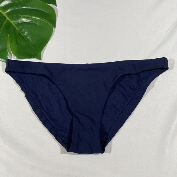 NEW Robin Piccone Ava Classic Bikini‎ Bottoms in Navy Blue [ Small ] - Picture 4 of 11